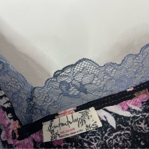 Intimately Free People Stevie Lace Print Maxi Dress Graphite Size Large - Picture 5 of 9